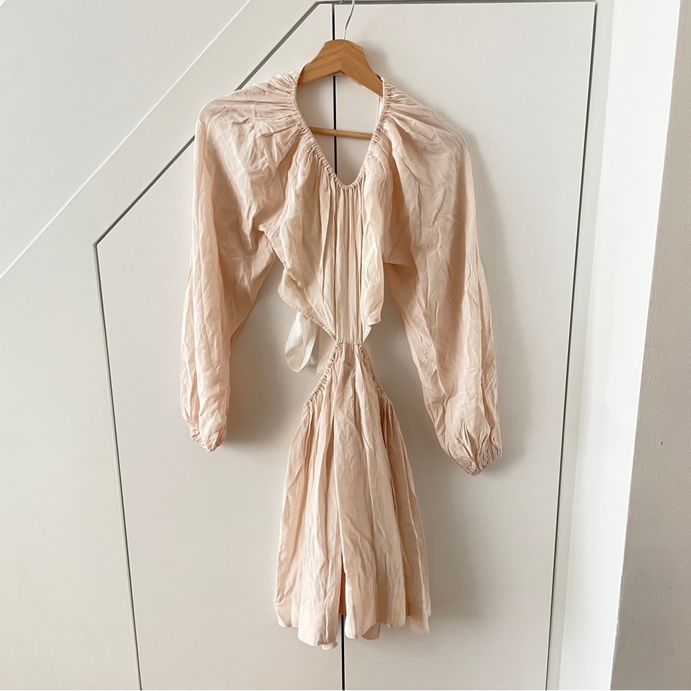 LPA | Allard Cream Cut out Flowy Mini Dress - Picture 3 of 5